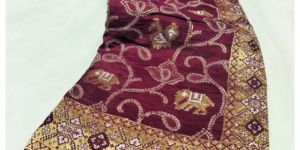 Pure Silk Bandhani Saree