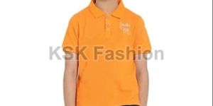 Lycra Cotton Kids Polo T Shirt