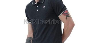 Mens Black Polo T-Shirt