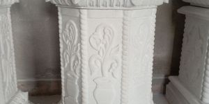 Marble Tulsi Pot