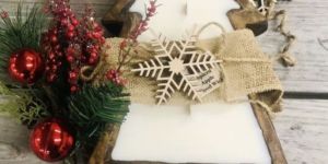 Star Christmas Candle