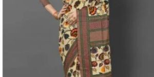 Printed Linen Saree