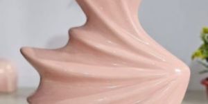 Pink Ceramic Peacock Shape Flower Pot