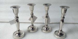 AL2083 Silver Candle Holder