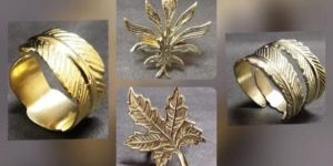 AL2089 Golden Brass Napkin Ring