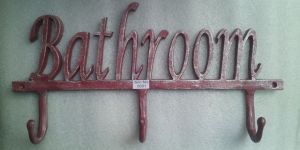 AL2092 Red & Gold Aluminum Wall Mount Hanger