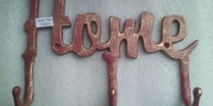 AL2093 Red & Gold Aluminum Wall Mount Hanger