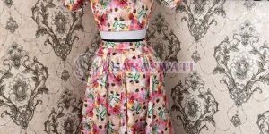 Malbari Silk Printed Lehenga Choli