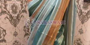 Organza Striped Saree