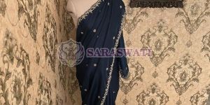 Party Wear Aari Embroidered Saree