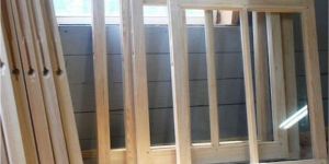 Teak Wood Sliding Window Frame