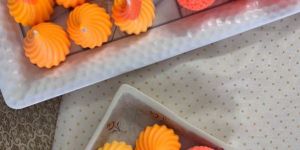 Orange Motichoor Ladoo Candles