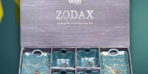 Zodax 2+4 Green Luxury Platter & Bowl Set