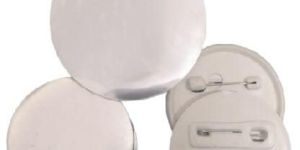 58mm White Plastic Promotional Button Badge