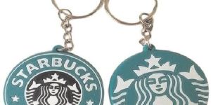 Round Silicone Rubber Keychain