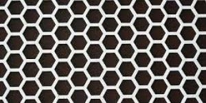 Hexagonal Hole Mild Steel Perforated Sheet