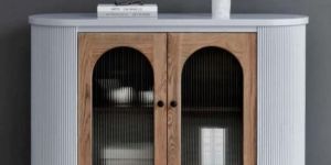 2 Door Cabinet with Marble Top