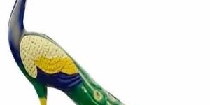 Fiber Peacock Statue