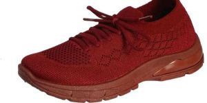 Ladies Stylish Brown Mesh Solid Running Shoes