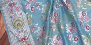 Pure Banarasi Tussar Silk Sarees