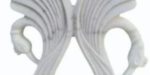 3 Feet White Marble Swan Statue