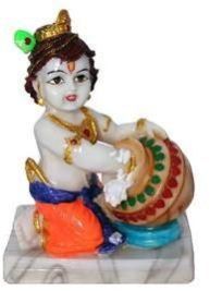 Marble Makhan Chor Bal Gopal Statue