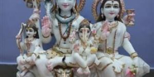 Marble Shiv Parivar Statue
