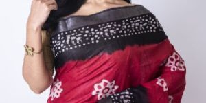 Bhagalpur Batik Cotton Saree