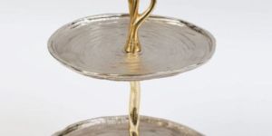 Metal Two Tier Cake Stand