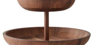 Wooden Two Tier Cake Stand