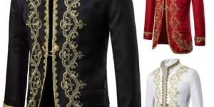 Mens Embroidered Blazer