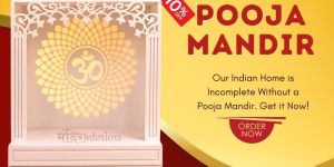 Wall Mounted Corian Mandir