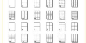 A4 Labels Self Adhesive