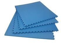 Blue Plain Foam Floor Mat