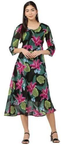 Round Neck Ladies Dress