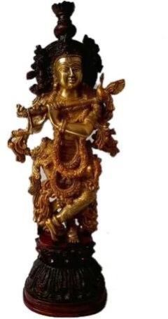 Brass Krishna Statue