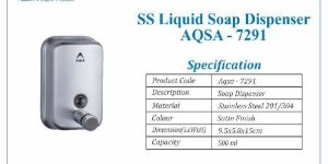 SS Soap Dispenser 500 ml - AQSA 7291