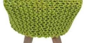 Green Hitched Ottoman Stool