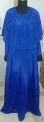 Ladies Blue Georgette Muslim Wear Jalabiya