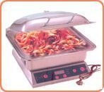 Square Glass LED Chaffing Dish