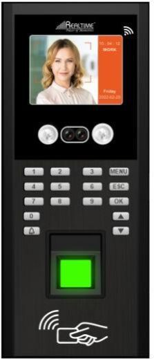 Realtime T61F Biometrics Face with Fingerprint Professional Access Control