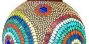 Glass Mosaic Hanging Lamp