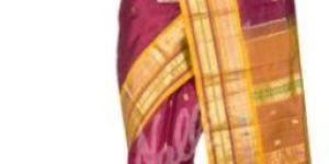 Wedding Maroon Kanchipuram Silk Saree