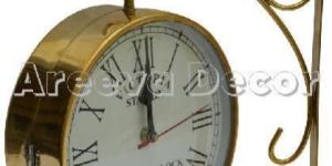 Brass Station Wall Clock
