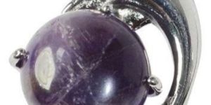 Amethyst Dolphin Shape Pendant