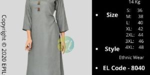 EPILOG Metallic Button Casual Kurti