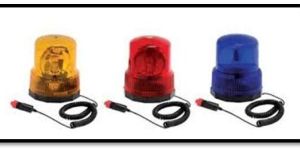 Round Revolving Lights with Magnetic Base