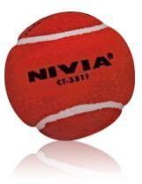 NIVIA RED  CRICKET TENNIS BALL