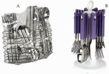 Plastic Handle Cutlery Set with Blister Packing