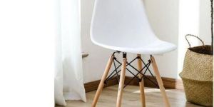 ABS Plastic and Wood Modern Iconic Chair